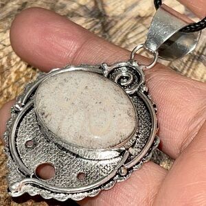 Fossilized Coral Pendant 2 1/2”